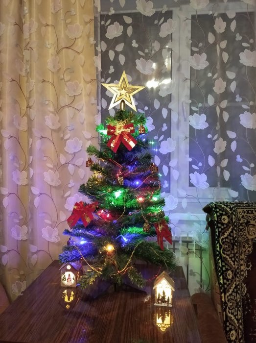 Фотография покупателя товара Украшение ёлочное свет "Дом новогодних друзей" 8х11 см, микс - Фото 2