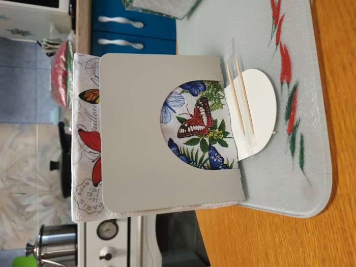 Фотография покупателя товара Салфетница складная Доляна «Фавела», 10×12 см, белая - Фото 1