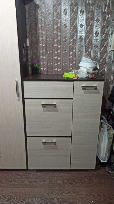 Фотография покупателя товара Тумба высокая «Ника», 800×354×1115 мм, цвет венге/лоредо - Фото 1