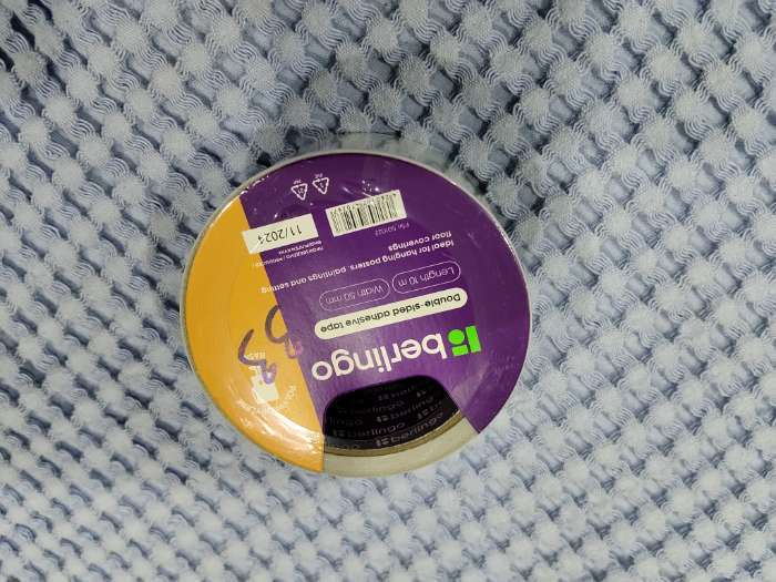 Фотография покупателя товара Клейкая лента двусторонняя Berlingo 50 мм × 10 м - Фото 3