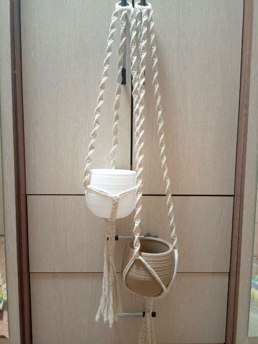 Фотография покупателя товара Горшок для цветов с поддоном СибПолимер «Дуэт», 500 мл, пластиковый, чёрно-белый - Фото 1