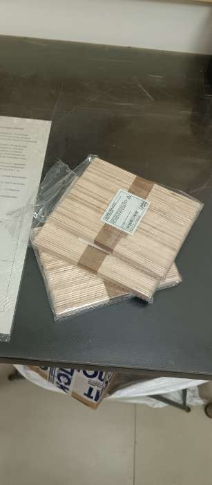 Фотография покупателя товара Шпатели для депиляции, деревянные, 14×1 см, 50 шт. - Фото 1