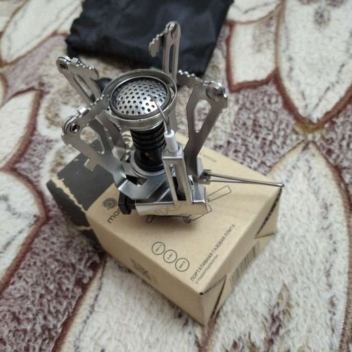 Фотография покупателя товара Плита газовая портативная maclay, для кемпинга, складная - Фото 2