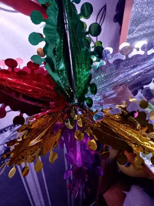 Фотография покупателя товара Шар фольгированный "Цветок с кружочками" 27х27 см - Фото 3