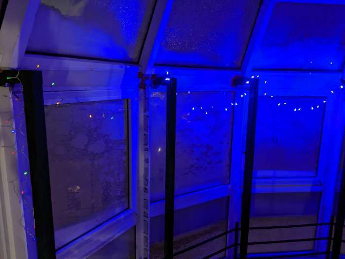 Фотография покупателя товара Гирлянда «Нить» 4 м, IP20, прозрачная нить, 40 LED, свечение синее, 2 режима, AAх3