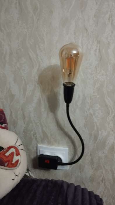 Фотография покупателя товара Лампа светодиодная «Ретро», ST64, 6 Вт, E27, 630 Лм, 2700К, свечение тёплое белое, жёлтая - Фото 1