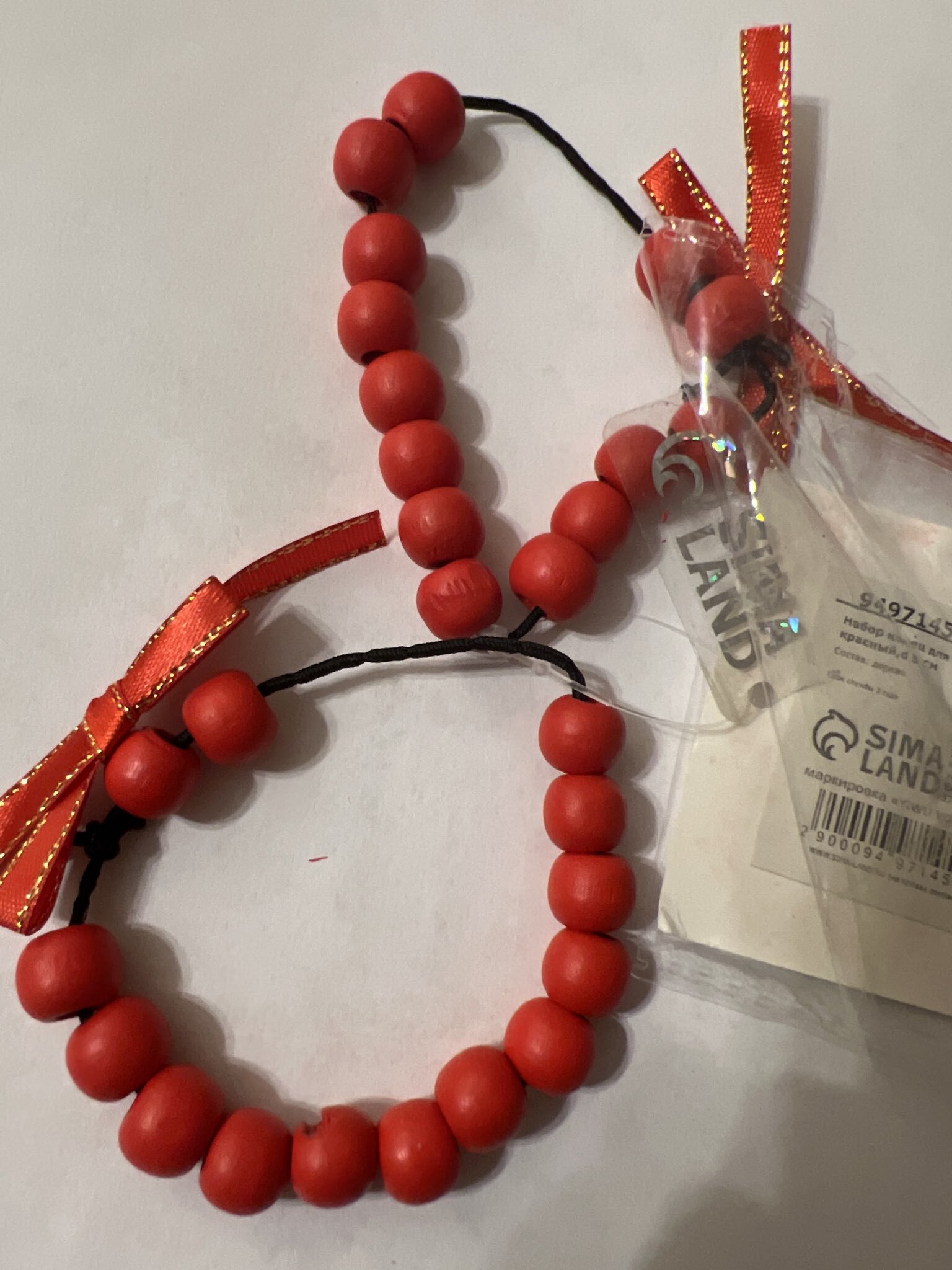 Фотография покупателя товара Набор новогодних колец для салфеток 2 штуки «Бантик», цвет красный, d=5 см, дерево - Фото 1