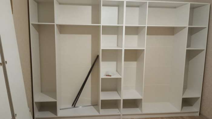 Фотография покупателя товара Шкаф прямой трёхстворчатый «Бруно», 1200×505×2216 мм, цвет белый - Фото 15