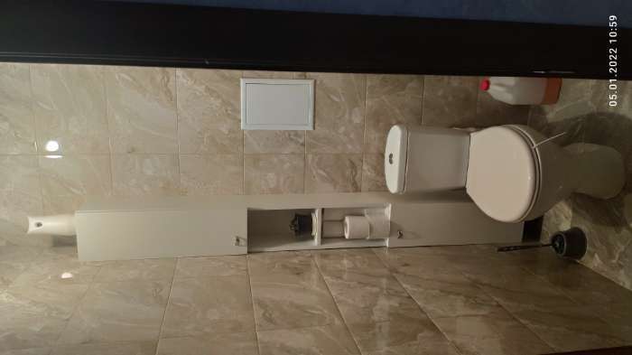 Фотография покупателя товара Пенал для ванной комнаты узкий "Вега 16" белый, 200 см х 20 см х 20 см - Фото 18