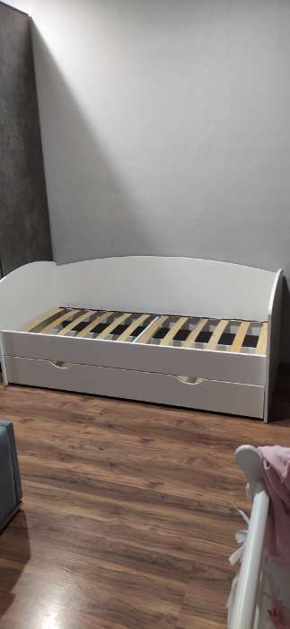 Фотография покупателя товара Кровать «Бейли», 700 × 1900 мм, с ортопедическим основанием, цвет белый - Фото 96