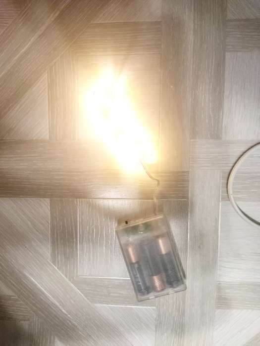 Фотография покупателя товара Гирлянда «Нить» 5 м роса, IP20, серебристая нить, 100 LED, 2 режима, батарейки AAх3 (нет в комплекте), свечение мульти (RGB) - Фото 1