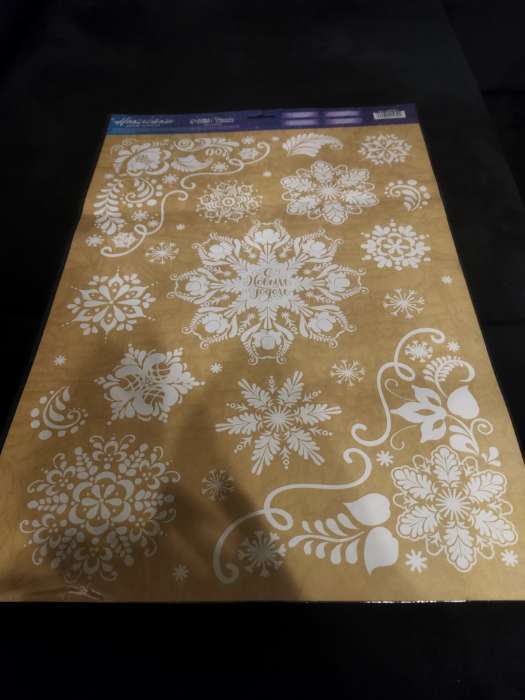 Фотография покупателя товара Наклейки на окна многоразовые «Волшебного Нового года», 33×50 см - Фото 1