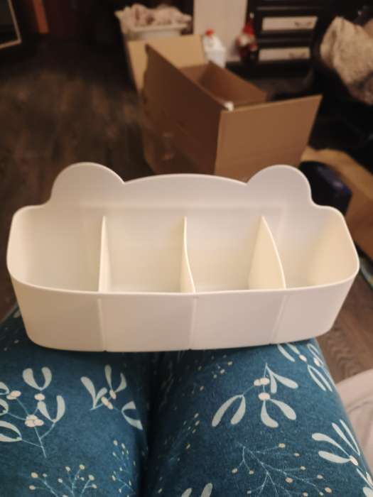 Фотография покупателя товара Подставка для зонтов, пластик, 23.5×7.5×11 см, чёрная - Фото 1