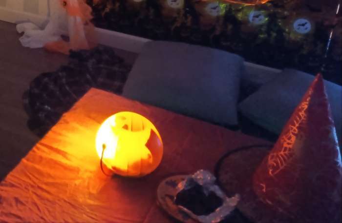 Фотография покупателя товара УЦЕНКА Прикол конфетница с паучками«Тыква» 18×18×13 см - Фото 1