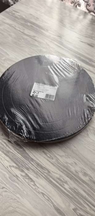 Фотография покупателя товара Подложка для торта усиленная 24 см, черно - белая, 3.2 мм - Фото 1