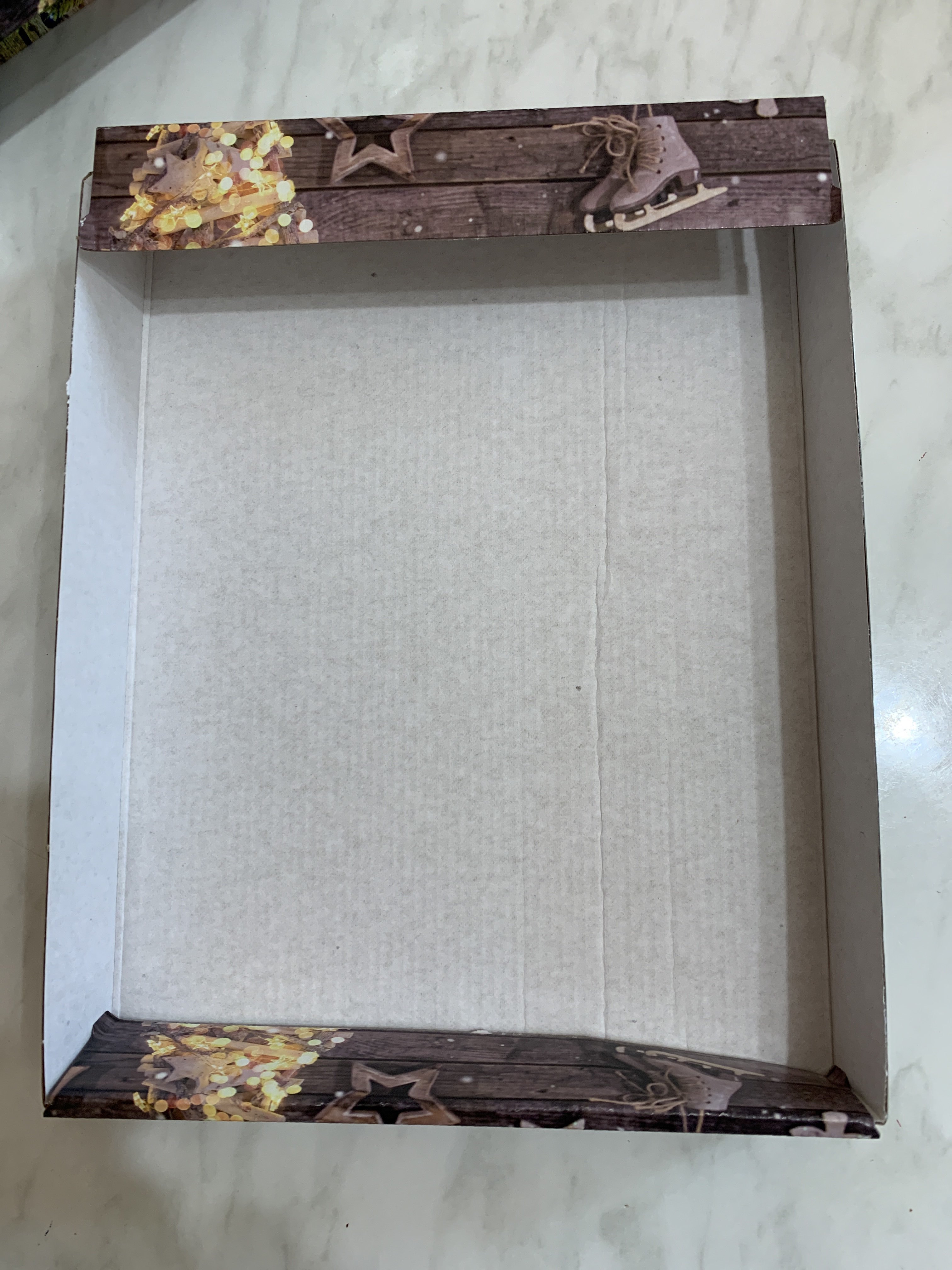 Фотография покупателя товара Коробка сборная крышка-дно с окном, "Исполнения желаний", 26 х 21 х 4 см - Фото 10