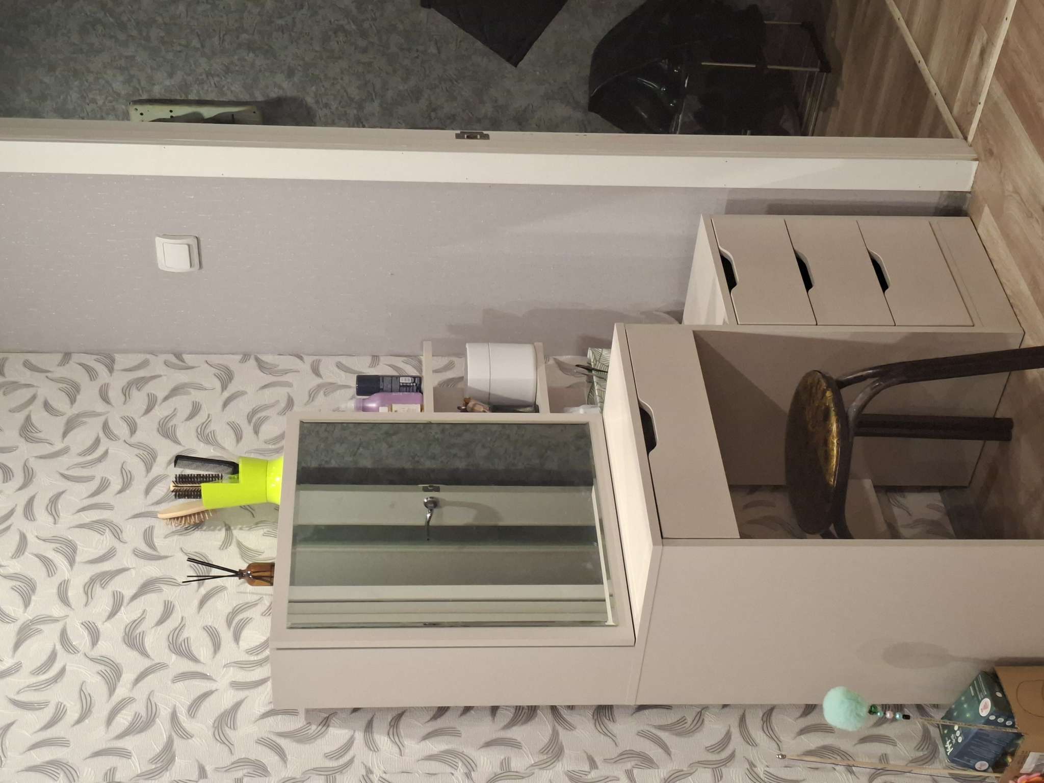 Фотография покупателя товара Трюмо, 900×400×1350 мм, цвет кашемир серый - Фото 1