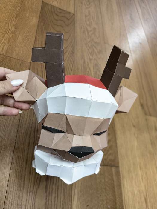 Фотография покупателя товара Подарочный новогодний набор для создания полигональной фигуры «Снеговик» - Фото 13