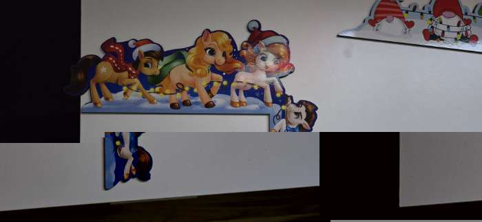 Фотография покупателя товара Новогодний декор на раму двери «Дед мороз», 23.2×20.6 см - Фото 2