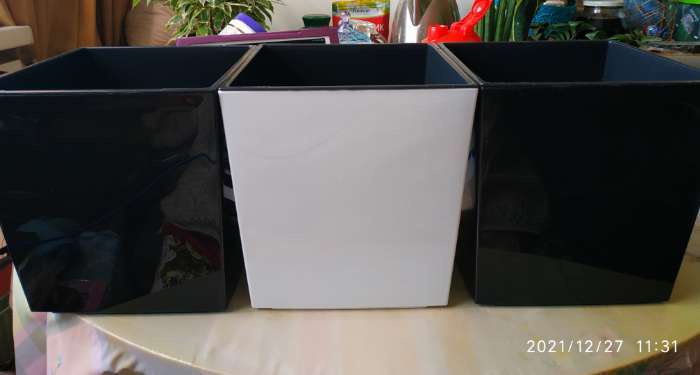 Фотография покупателя товара Пластиковый горшок с вкладкой «Юкка», цвет черный - Фото 4