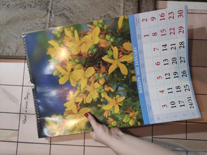 Фотография покупателя товара Календарь перекидной на ригеле "Дары леса" 2022 год, 320х480 мм - Фото 1