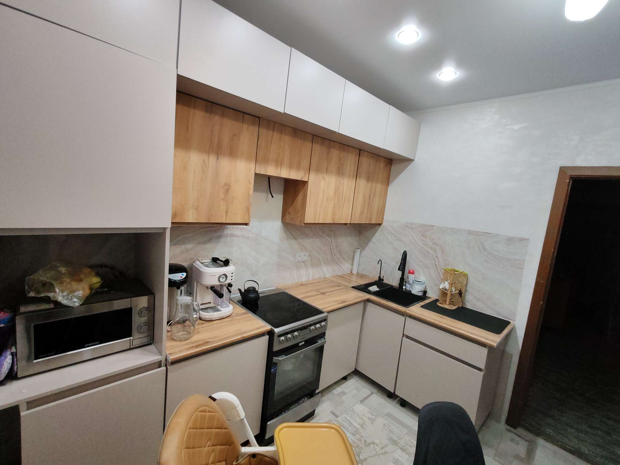 Фотография покупателя товара Кухонный гарнитур в потолок «Виктория», 3000 мм, цвет графит - Фото 10