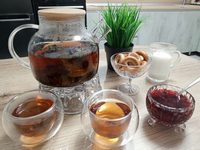 Фотография покупателя товара Чайный набор Bella Tenero «Эко», 6 предметов: чайник 900 мл, подставка, 4 пиалы 130 мл, стекло, прозрачный - Фото 1