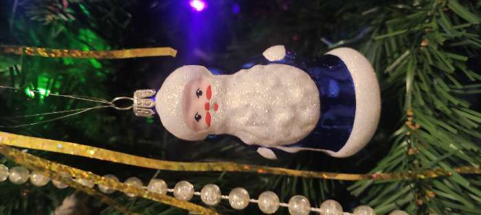 Фотография покупателя товара Ёлочная игрушка "Дед Мороз-2" h-8,7 см, микс - Фото 1
