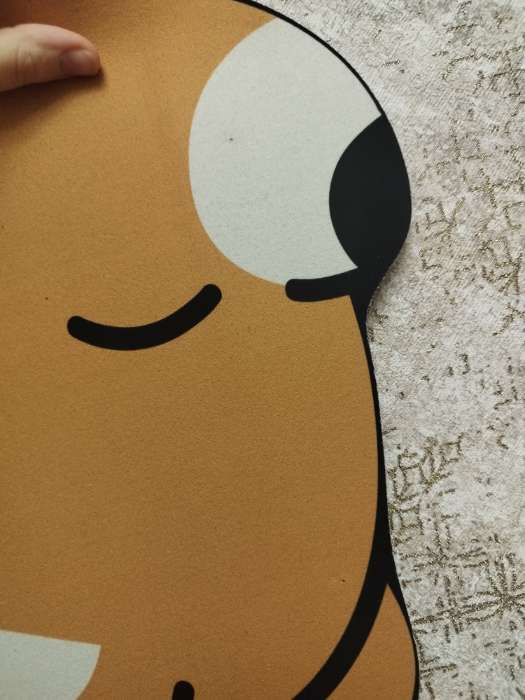 Фотография покупателя товара Коврик для дома Доляна «Мишка», 40×60 см, бежевый - Фото 3