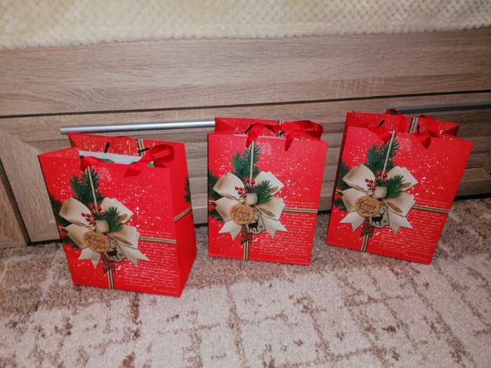 Фотография покупателя товара Пакет подарочный новогодний ламинированный «Волшебные мечты», MS 18×23×8 см - Фото 2