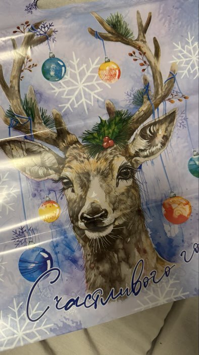 Фотография покупателя товара Пакет новогодний подарочный «Веселье», полиэтиленовый с вырубной ручкой, 40×30 см - Фото 5