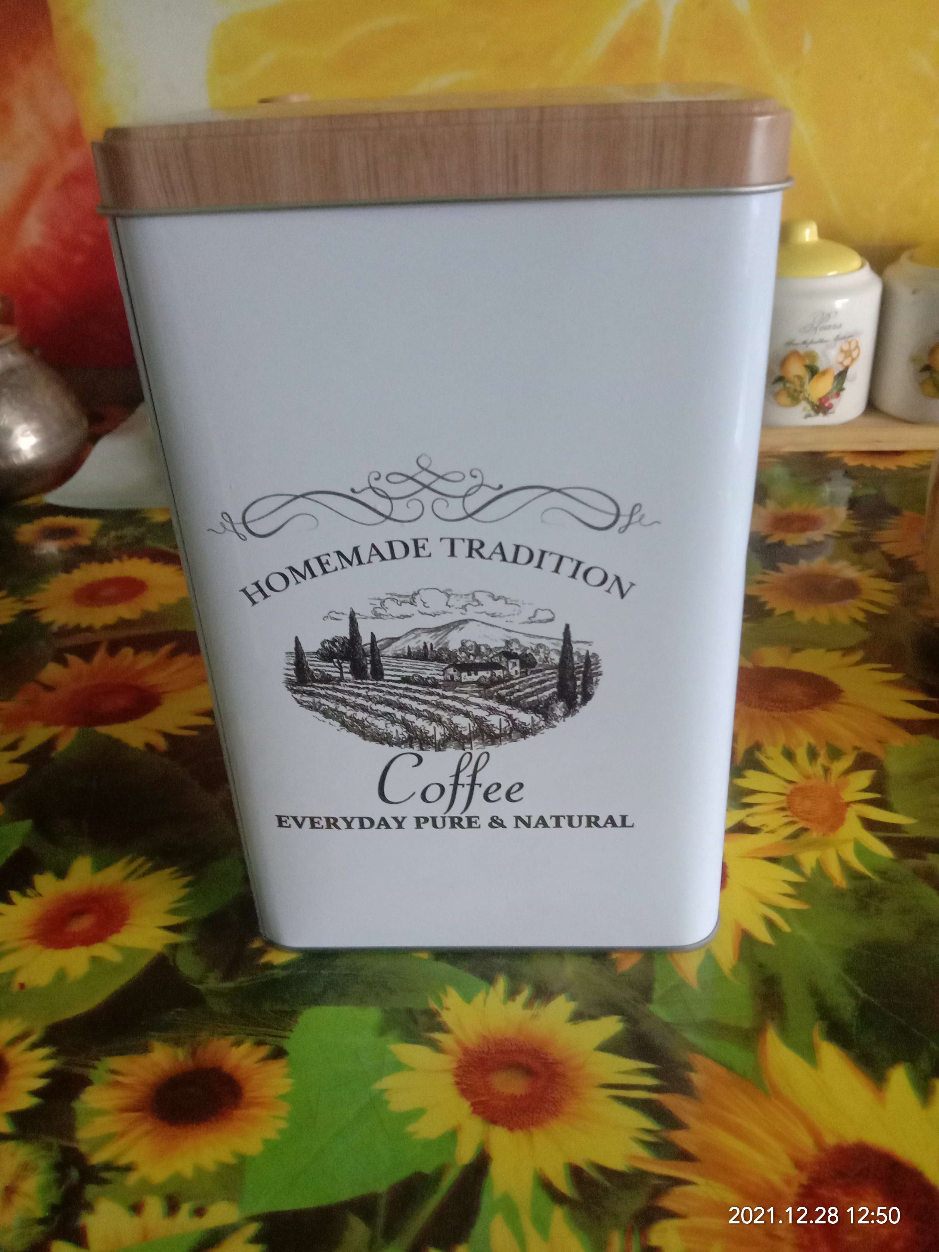 Фотография покупателя товара Банка для кофе «Дом и поле», 19×12×8 см, цвет белый