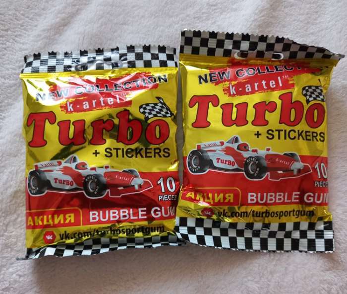 Фотография покупателя товара Жевательная резинка Турбо спорт гонки, дыня, апельсин, яблоко, персик, 50×4.5 г - Фото 3