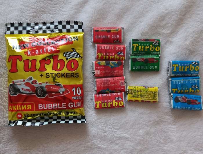 Фотография покупателя товара Жевательная резинка Турбо спорт гонки, дыня, апельсин, яблоко, персик, 50×4.5 г - Фото 4