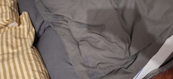 Фотография покупателя товара Пододеяльник 1.5-спальный «Этель», 145×215 см, серый, бязь - Фото 3