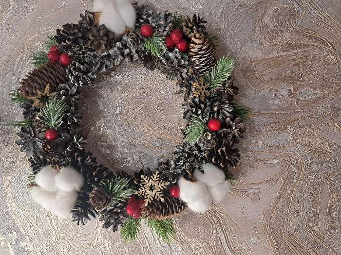 Фотография покупателя товара Ветка декоративная новогодняя, набор 10 шт., 13 см - Фото 9