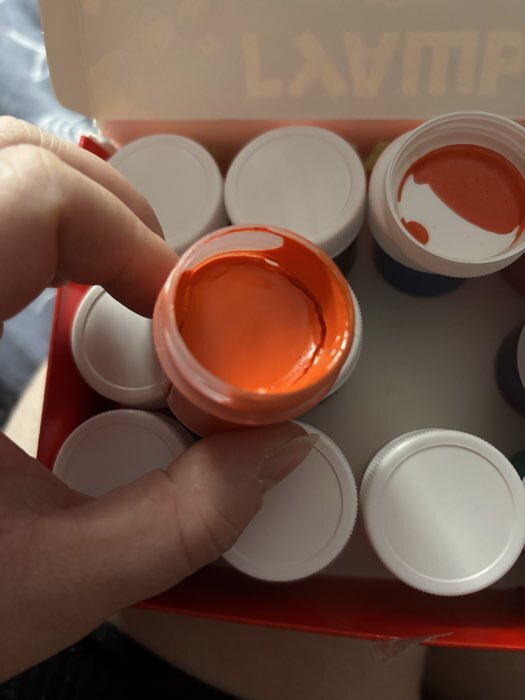 Фотография покупателя товара Гуашь 6 цветов 20 мл художественная - Фото 3