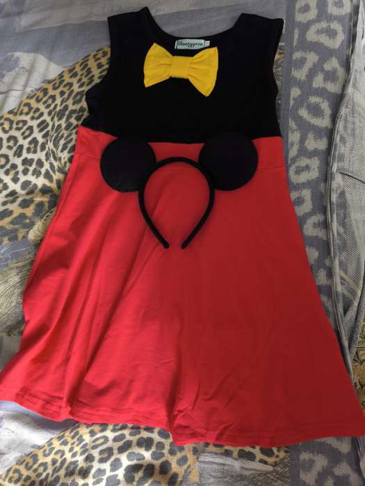 Фотография покупателя товара Карнавальный костюм «Озорная мышка», рост 98–104 см, платье, ободок с ушками - Фото 1