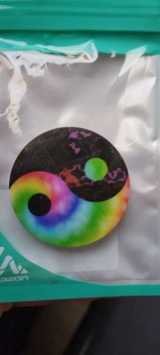 Фотография покупателя товара Держатель-подставка попсокет для телефона Luazon, рисунок МИКС - Фото 1