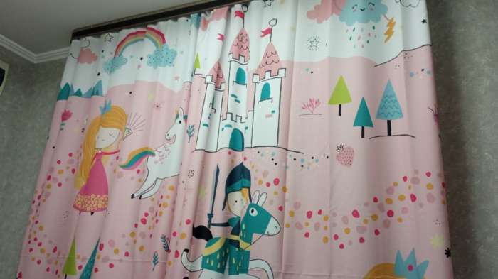 Фотография покупателя товара Шторы портьерные «Этель» Magic, 145×260 см, 2 шт., габардин - Фото 2