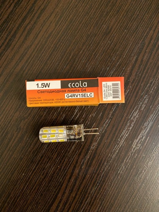 Фотография покупателя товара Лампа светодиодная Ecola Corn Micro, G4, 1.5 Вт, 4200 K, 320°, 35х10 мм - Фото 11