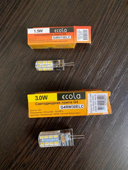 Фотография покупателя товара Лампа светодиодная Ecola Corn Micro, G4, 1.5 Вт, 4200 K, 320°, 35х10 мм - Фото 12