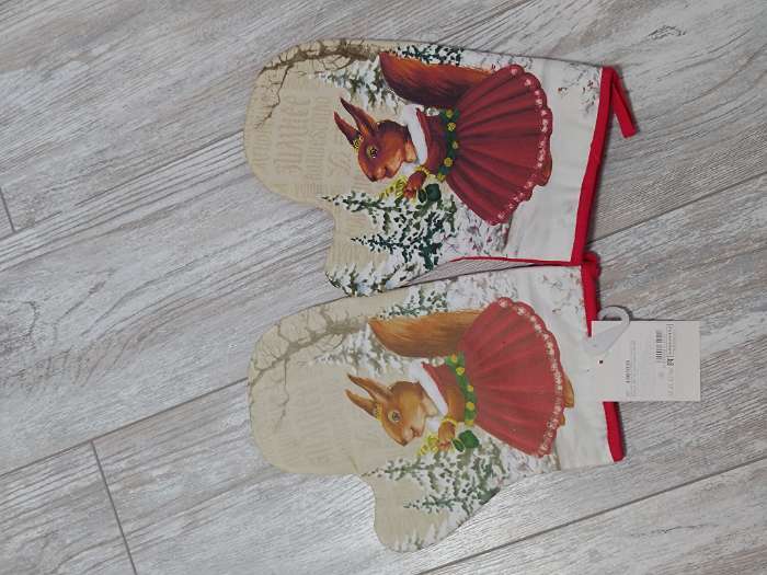 Фотография покупателя товара Варежка-прихватка «Зимнее волшебство» 20×28 см,100% хлопок, ватин 250 г/м² - Фото 3