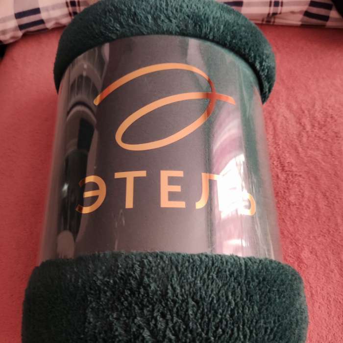 Фотография покупателя товара Плед «Этель», 200×220 см,100% п/э, корал-флис, мятный - Фото 1