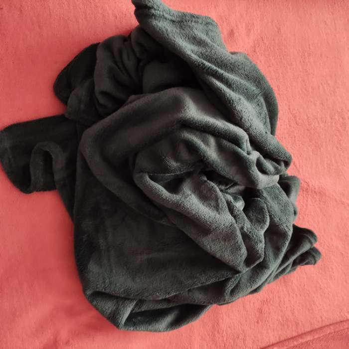 Фотография покупателя товара Плед «Этель», 200×220 см,100% п/э, корал-флис, мятный - Фото 2